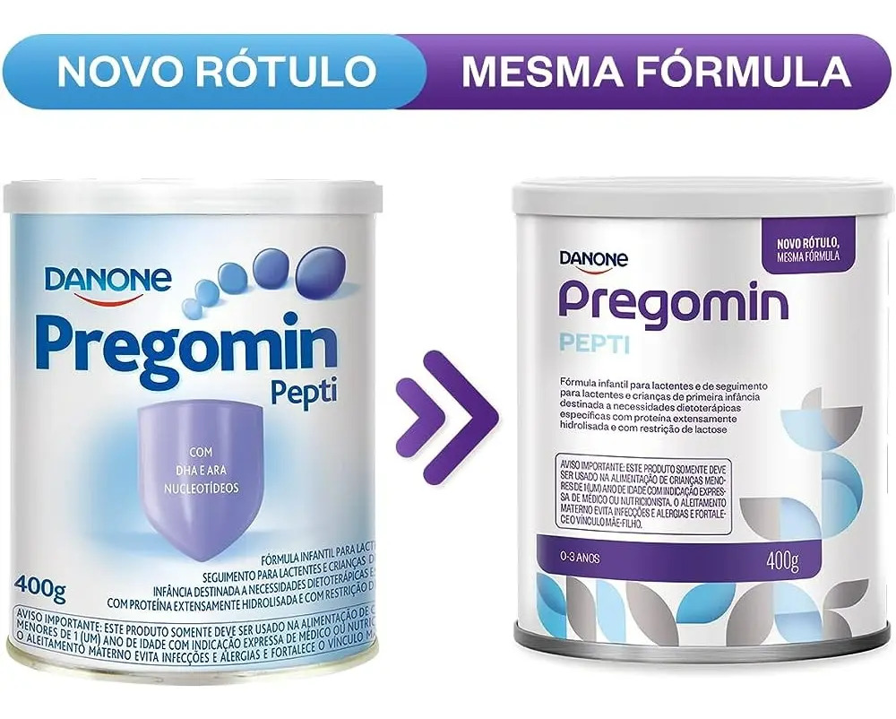 Danone Pepti Pregomin leche em po sem TACC 400 g 1 unidad