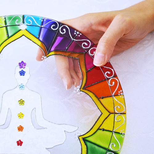 Imagem 2 de 4 de Mandala Meditação Dos Chakras Com 25cm