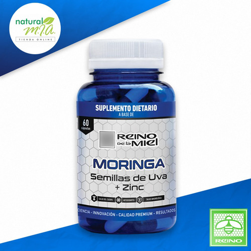 Moringa + Semillas Uva + Zinc- Reino - Defensas - Colesterol