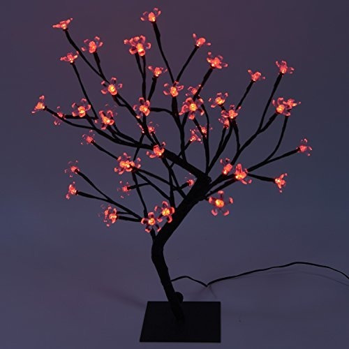 Lightshare Bonsai Flor Cerezo 18.0 In 48 Luz Led Rgb