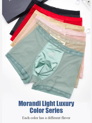 Bragas Tipo Bóxer De Malla Para Mujer, A La Moda, De Encaje,