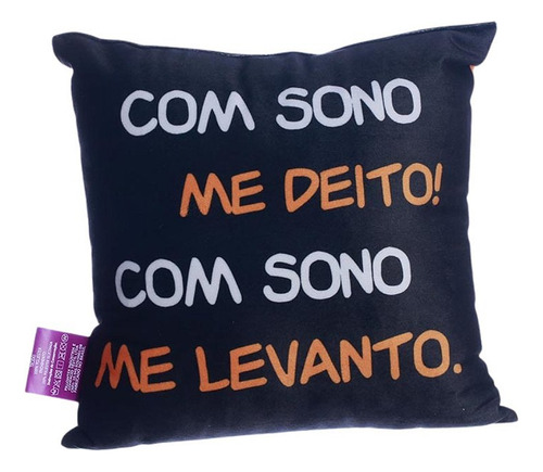 Almofada Gato Garfield Com Sono 25x25cm Oficial Nickelodeon