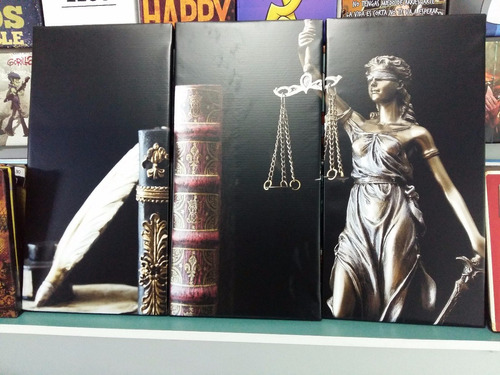 Cuadro 60x90cm Balanza De La Justicia Ley Derecho