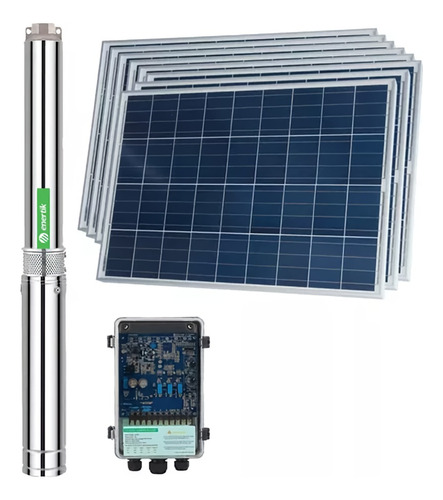 Bomba Solar Sumergible Centrífuga Bsc3-80-500-48v + Paneles