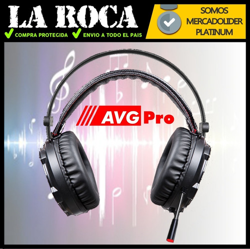 Auricular Led Rgb Gamer Microfono Gaming Xbox Ps4 Pc