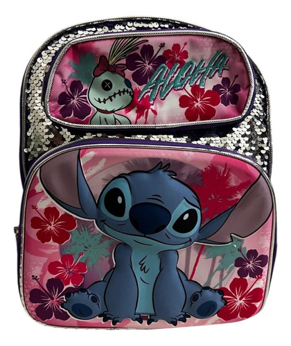 Mochila Stich Back Pack Con Lonchera Primaria