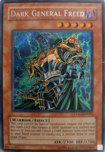 Yugioh! Tcg Dark General Freed Lodt-en083 Secret 1st Edition