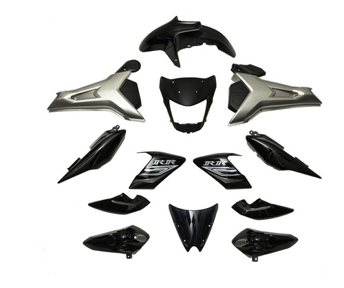 Kit De Plasticos Completo Yamaha Szr150 Negro Mtc