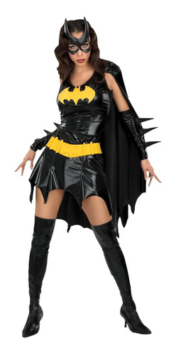 Disfraz De Batgirl Para Adultos Sexy De Dc Comics, Negro,