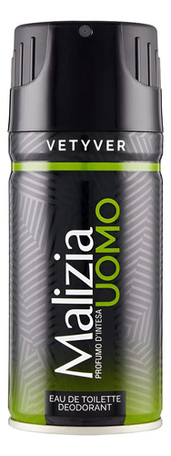 128105 Kit C/ 5 Desodorante Masculino Malizia Vetyver 150ml Limão