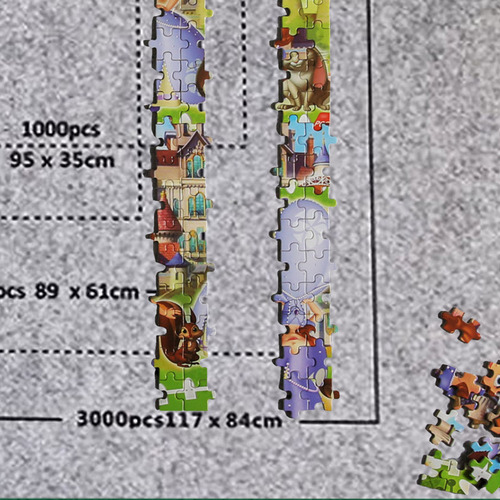 Y Um Tapete De Armazenamento Puzzle Roll: Enrole Até 3000