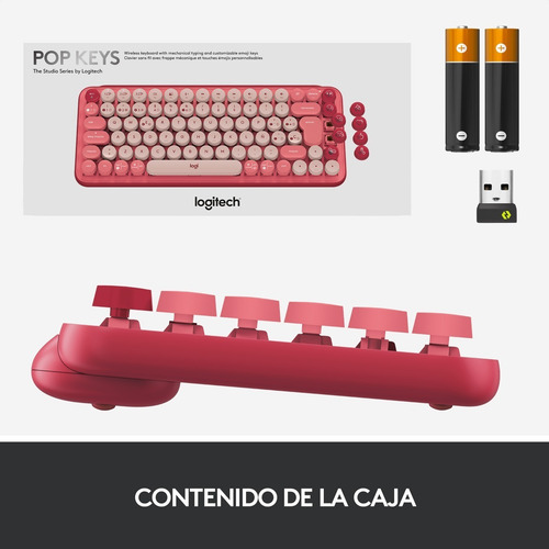 Imagen 8 de 9 de Teclado Inalámbrico Logitech Pop Heartbreaker, Teclas Emojis