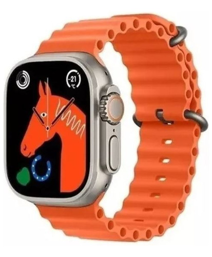 Smartwatch Ultra Reloj Inteligente Ultra Watch 8 49mm Color de la caja Blanco Color de la malla Naranja