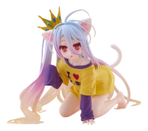 Figura No Game No Life Desktop Cute Shiro Cat Ear T-shirt