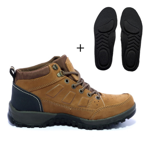 Botas Hombre Casual Tipo Hiking + Plantillas Termoformadas 