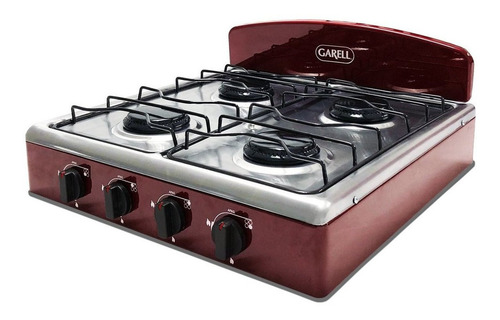 Parrilla a gas Garell Inox PM4Q tinta