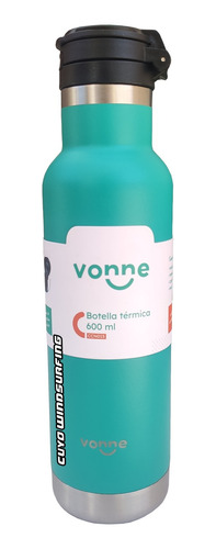 Botella Térmica Vonne 600 Ml Acero Inoxidable Doble Pared