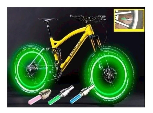 Par De Válvulas Con Luz Para Bicicleta, Moto, Vehículo