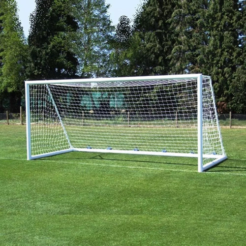 2 Redes Arcos Futbol 11 Trapezoidal 7,44x2,45.m Hilo 2,8.mm