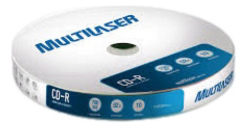 Cd-r Virgem Multilaser 700mb 52x (kit Com 10 Unidades)