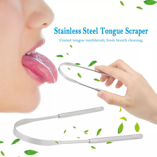 Raspador De Lengua De Acero Inoxidable Para Un Aliento Fresc