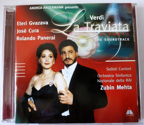 Cd Verdi La Traviata José Cura Z. Metha  2 Cds Ópera (am)