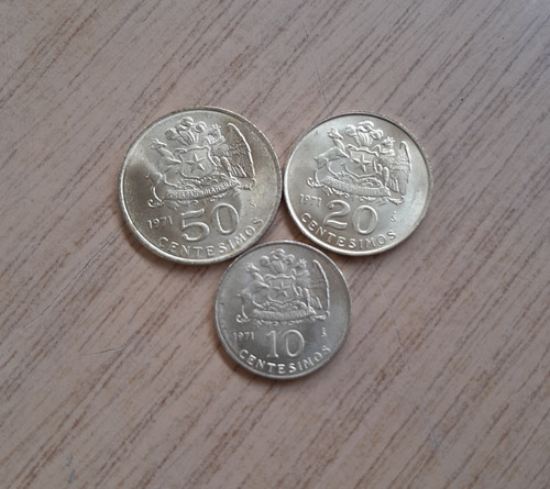Lote 3 Monedas Chile
