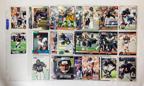 Nfl Tarjetas Osos De Chicago Colección 57 Piezas Lote