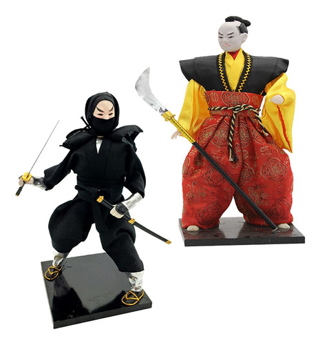 2x Modelo Figura Masculina Samurai De 12 Pulgadas 