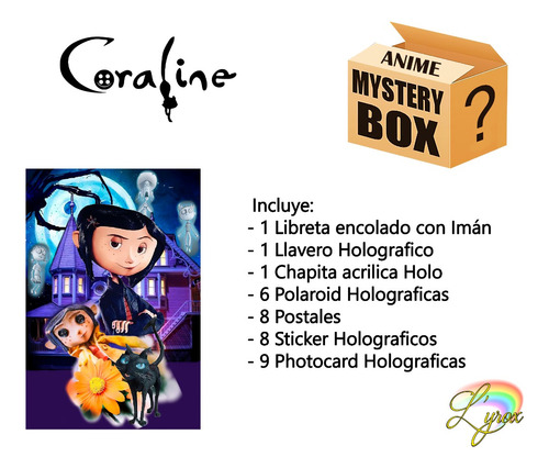 Mystery Box Coraline Caja Misteriosa Pelicula Anime