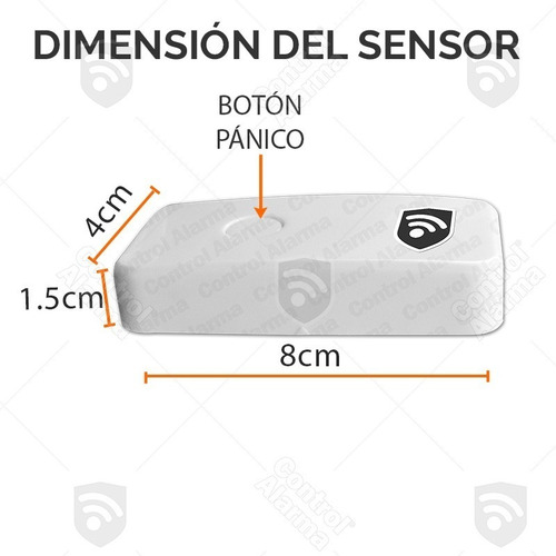 Imagen 9 de 9 de Sensor Vibracion Ventanas Paredes Muro Sistema Alarmas Para Casa Impacto Ruptura De Vidrios Negocio