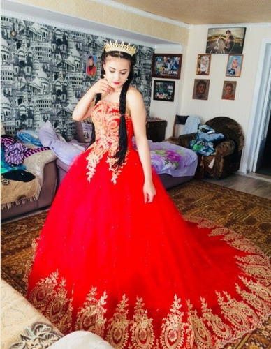 Vestido Rojo Quinceañera Fiesta Elegante Novia 15 Años | Cuotas sin interés Vestido Rojo Quinceañera Fiesta Elegante Novia 15 Años | Cuotas sin interés