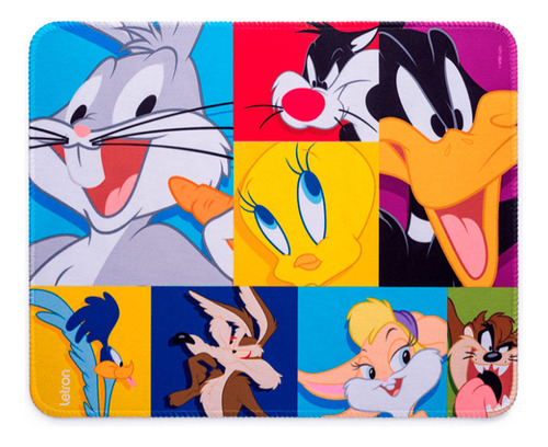 Mouse Pad Antiderrapante Looney Tunes Para Trabalho Estudo