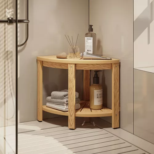 Banco de madera para baño