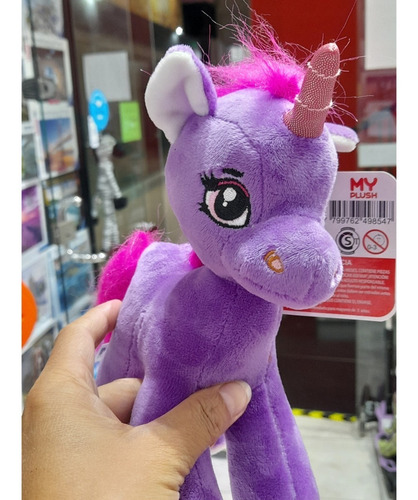 Imagen 6 de 8 de Unicornio Parado Peluche 20cm My Plush La Plata