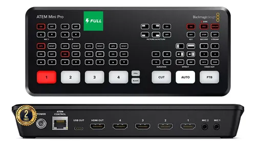 Blackmagic Design Atem Mini Pro | Pronta Entrega | Nf-e Blackmagic Design Atem Mini Pro | Pronta Entrega | Nf-e