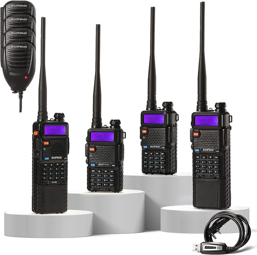  Aque E De 4 Radios Gmrs Uv5x Uv5g, Wa Kie  A Kies De  ...