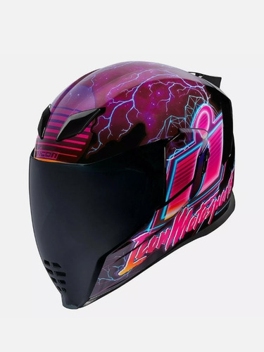 Casco Compatible Con Marca Icon Moto Motocicleta 