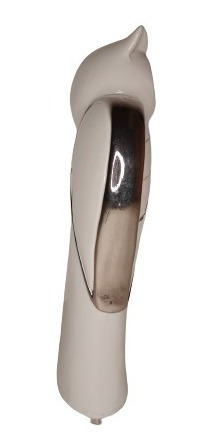 Imagen 4 de 4 de Figura Búho Blanco Plateado