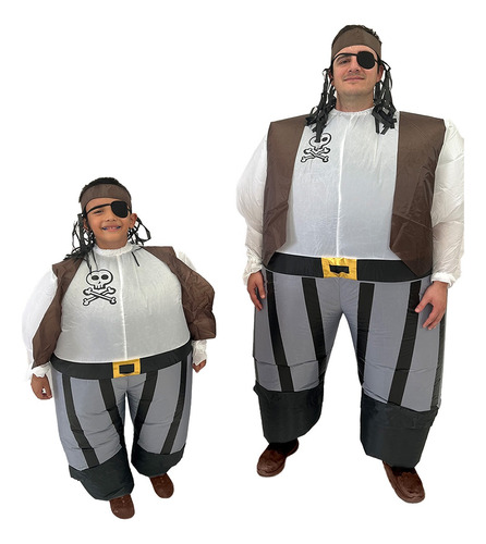 Disfraz Inflable Pirate Pirata Bucanero Halloween Toda Ocasión - 2 Tallas