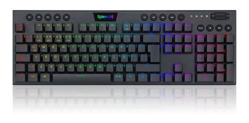 Imagen 2 de 8 de Teclado Mecánico Redragon Horus Fs K618-rgb-sp Wireless