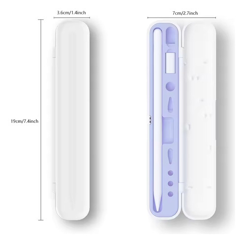 Case Estojo Compativel Com Apple Pencil E Canetas Touch