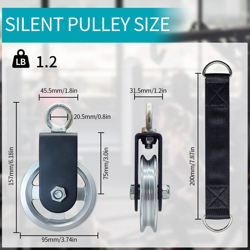 Accesorio Sistema De Polea Para Cuerda De Triceps Maquina