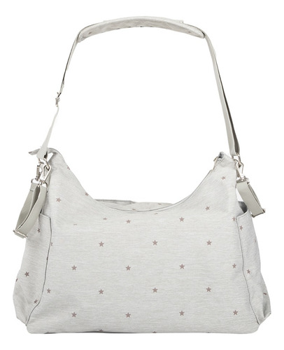 Bolso Capri Estrellas Tote Gris Liso