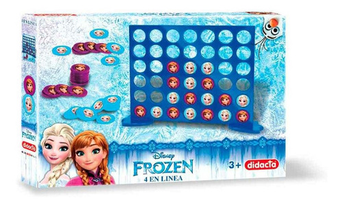 Juego De Caja 4 En Linea Frozen Didacta Niños Niñas