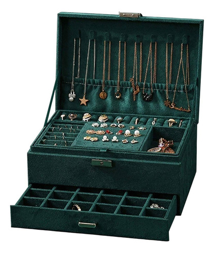 Organizador De Joyero Grande Caja De Almacenamiento De Joyer