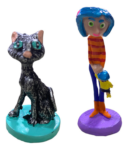 Coroline Figuras Set 8 Pzs Beldam, Gato, Wybie, Caroline Yn (Usado)
