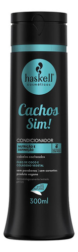 Kit Shampoo Condicionador 300ml Haskell Cachos Sim