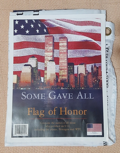 Bandera World Trade Center Original 2002. Torres Gemelas Usa