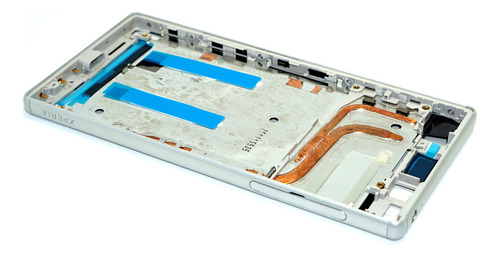 Marco Central Chasis Xperia Z5 Dual Sim E6633 E6683 Plata